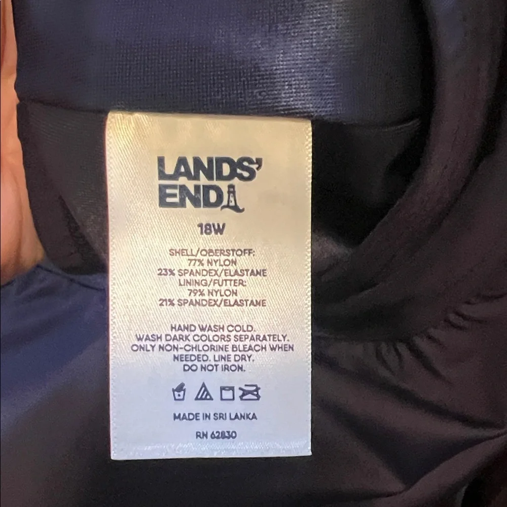 Land’s End Women's Navy Tennis Skort Size 18 W